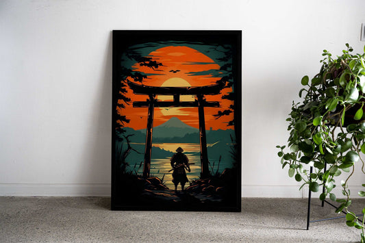 knight samurai Asian Style Poster | Wall Art for Home & Office | High-Quality Print - High-Quality Visual Display