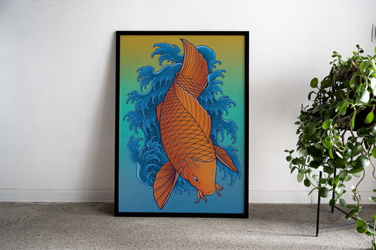 koi 20240226 Asian Style Poster | Wall Art for Home & Office | High-Quality Print - High-Quality Visual Display