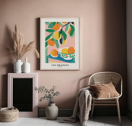 Vibrant Orange Print Design