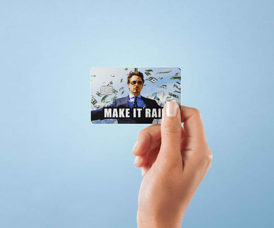 Make It Rain - Premium Vinyl Credit Card Skin Cover by Wonderwallsboutique