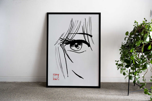 manga eye 02 Asian Style Poster | Wall Art for Home & Office | High-Quality Print - High-Quality Visual Display