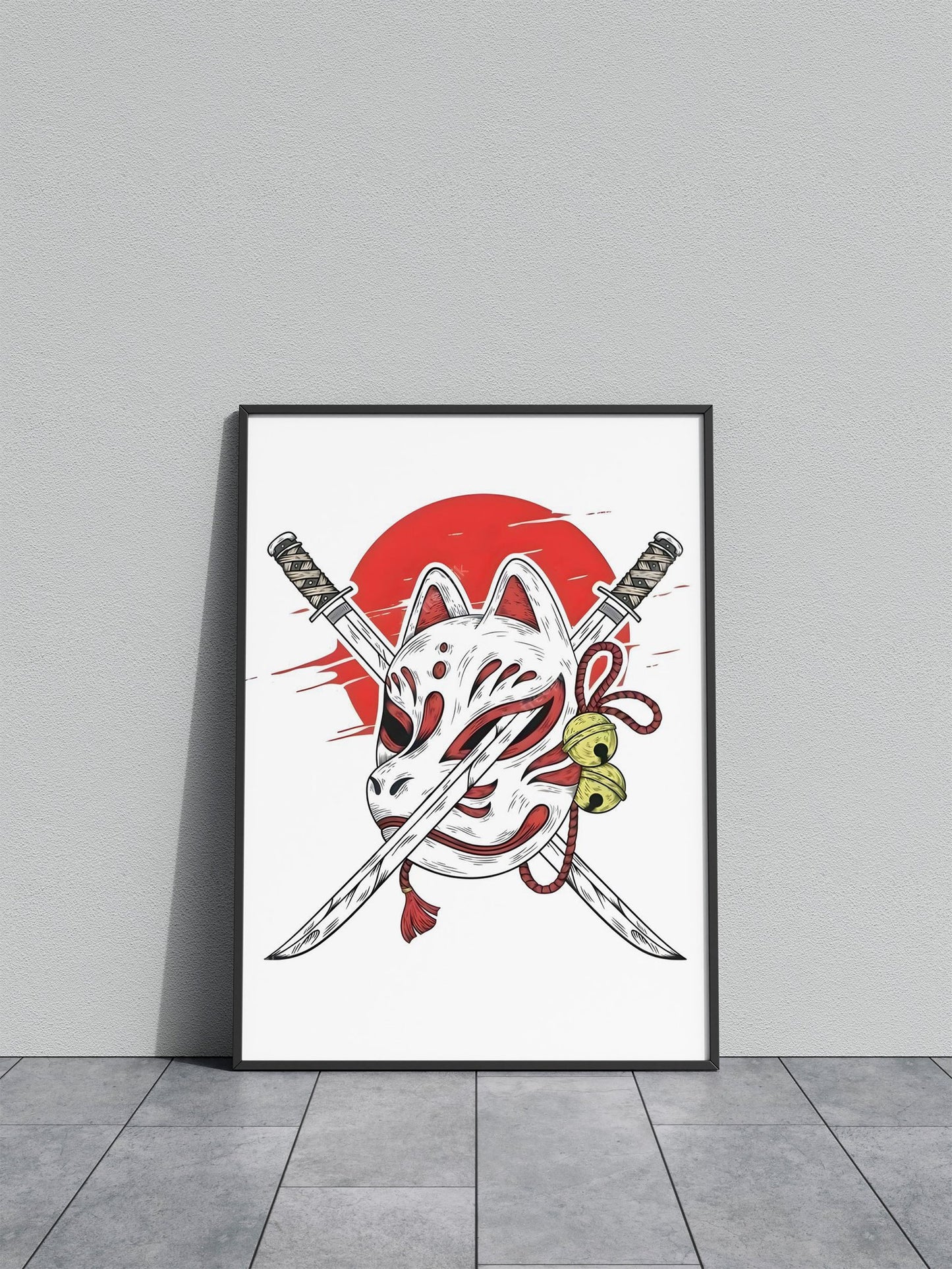 mask kitsune fox animal Asian Style Poster | Wall Art for Home & Office | High-Quality Print - High-Quality Visual Display