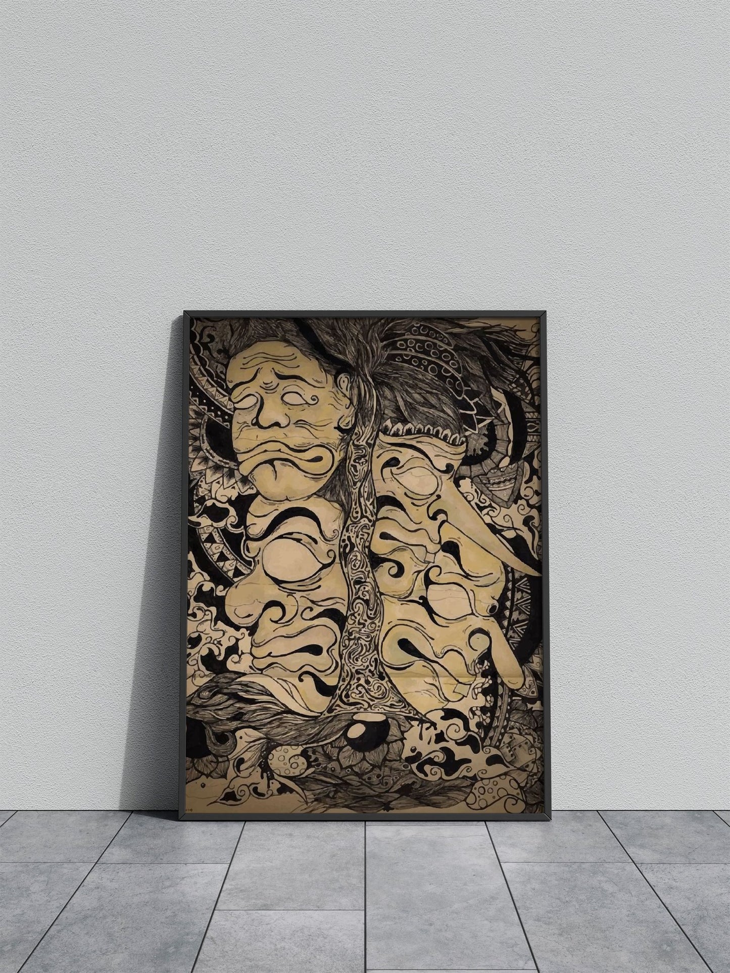 mask of culture Asian Style Poster | Wall Art for Home & Office | High-Quality Print - High-Quality Visual Display