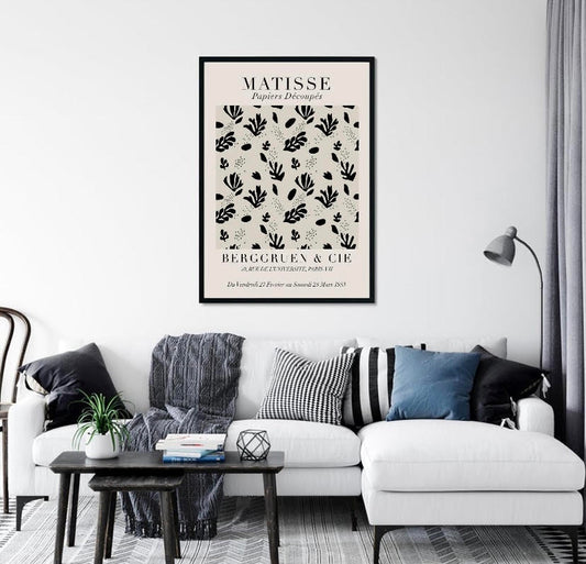 Matisse Cut-Outs: Black and Neutral Print