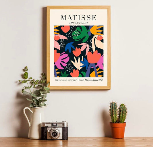 Colorful Print of Henri Matisse's Cut-Outs
