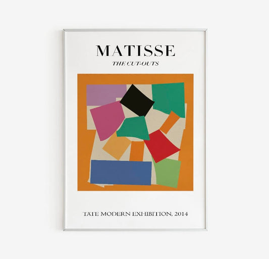 Henri Matisse Colorful Squares Cut-Outs Art Print