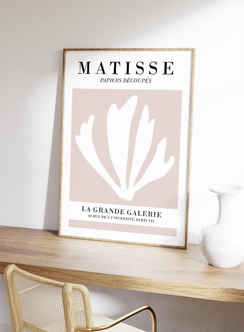 Matisse Duo Print Set in Pink and Sage Green