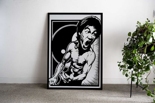 minimalist kungfu master Asian Style Poster | Wall Art for Home & Office | High-Quality Print - High-Quality Visual Display