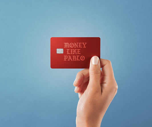 Watercolor money like pablo design | credit card sticker | small chip | credit card skin for nursery and home wall decor.