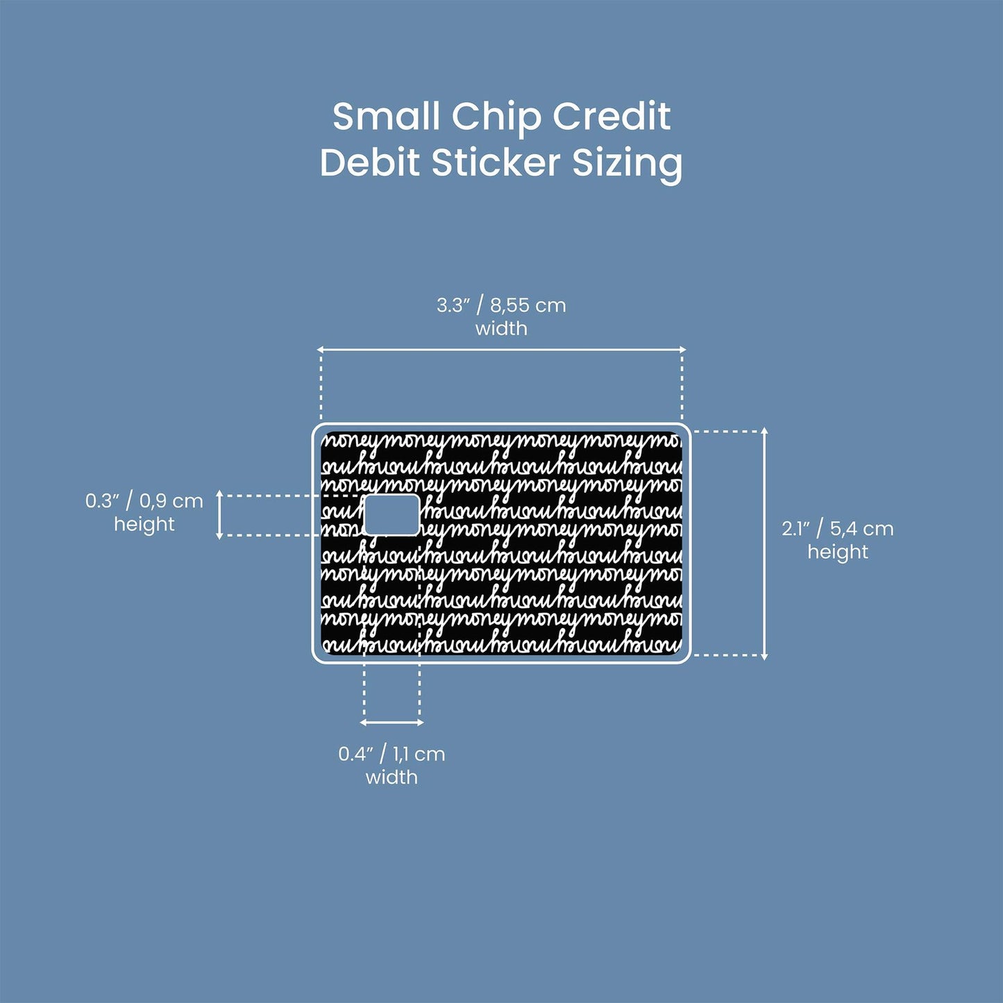 Watercolor money pattern design | credit card sticker | small chip | credit card skin for nursery and home wall decor.