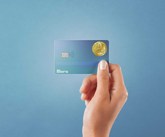 Watercolor mora design | credit card sticker | small chip | credit card skin for nursery and home wall decor.