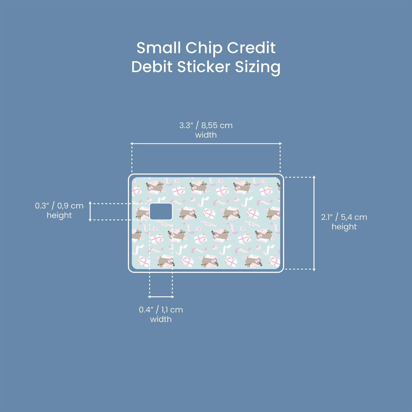 Watercolor more presents design | credit card sticker | small chip | credit card skin for nursery and home wall decor.