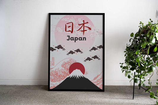 mount fuji japan Asian Style Poster | Wall Art for Home & Office | High-Quality Print - High-Quality Visual Display