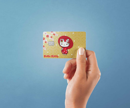 Watercolor my kimono design | credit card sticker | small chip | credit card skin for nursery and home wall decor.