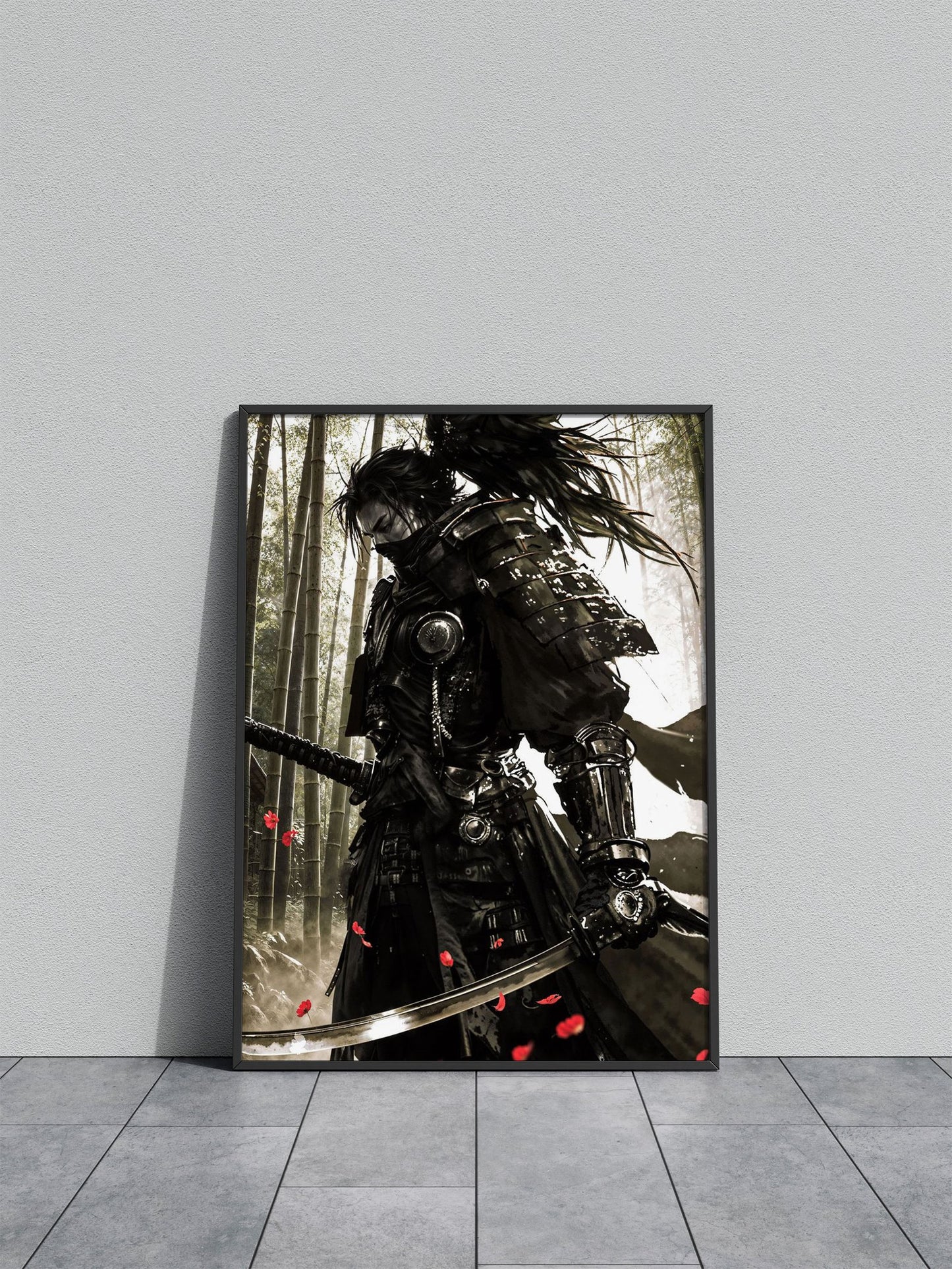 Ninja War Paint Asian Style Poster | Wall Art fo r Home & Office | High-Quality Print