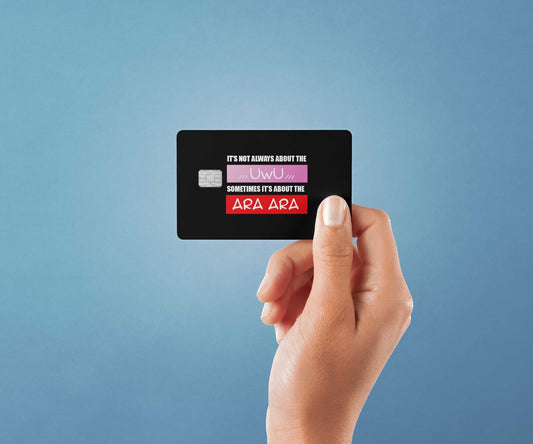 Watercolor not always about the uwu design | credit card sticker | small chip | credit card skin for nursery and home wall decor.