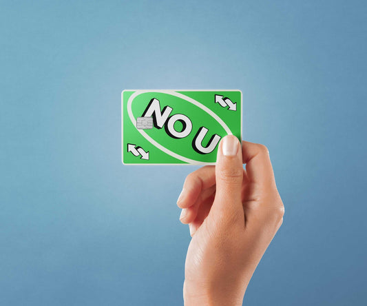 Watercolor nou green design | credit card sticker | small chip | credit card skin for nursery and home wall decor.