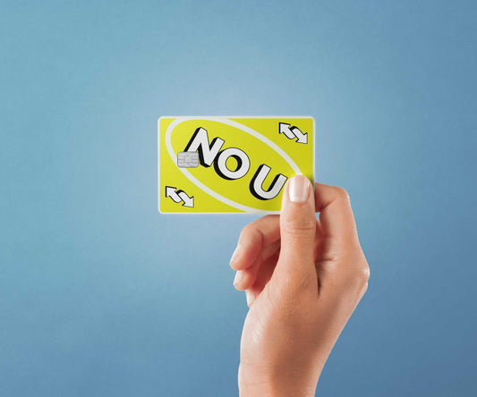 Watercolor nou yellow design | credit card sticker | small chip | credit card skin for nursery and home wall decor.