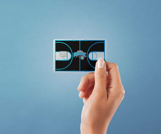 Watercolor orlando magic courtside design | credit card sticker | small chip | credit card skin for nursery and home wall decor.