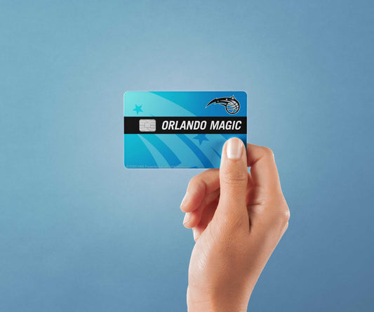 Watercolor orlando magic midcourt design | credit card sticker | small chip | credit card skin for nursery and home wall decor.