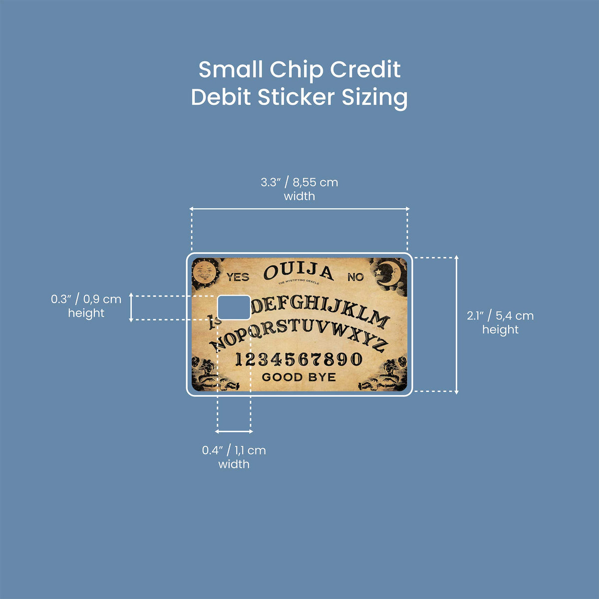 Ouija Board - Premium Vinyl Credit Card Skin Cover by Wonderwallsboutique