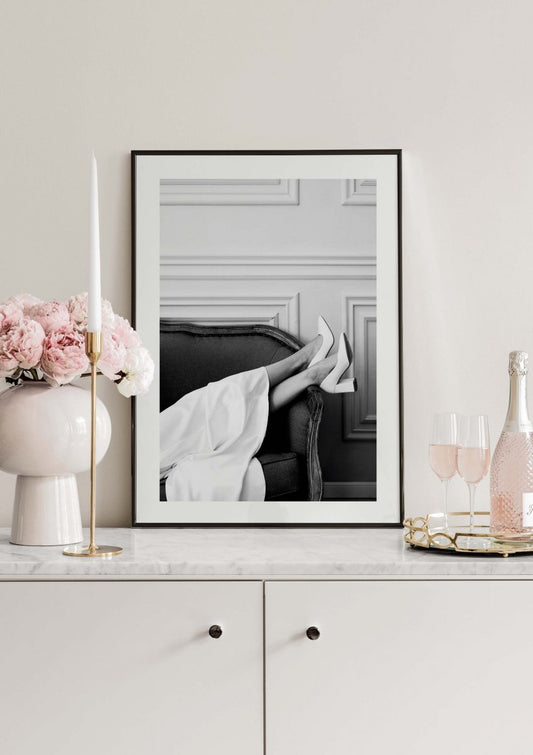 Watercolor relaxing poster for nursery and home wall decor.