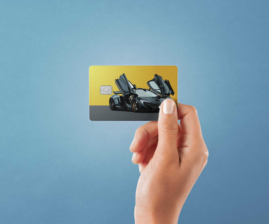 Watercolor p1 design | credit card sticker | small chip | credit card skin for nursery and home wall decor.