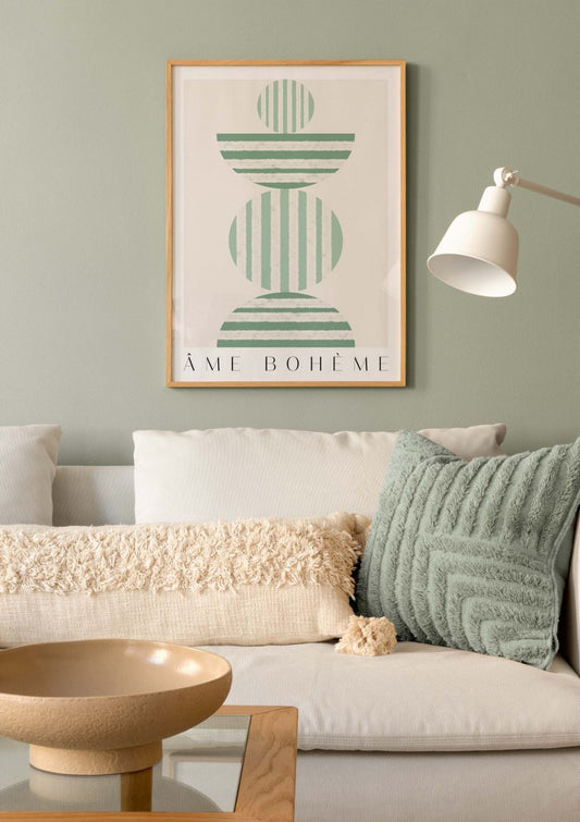 Watercolor ame boheme no2 for nursery and home wall decor.