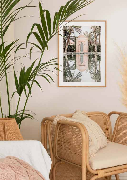 Watercolor secret paradise poster for nursery and home wall decor.