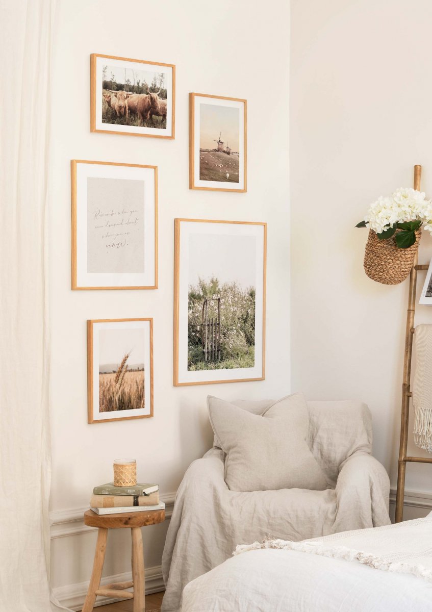 Ladybug on Wheat Poster