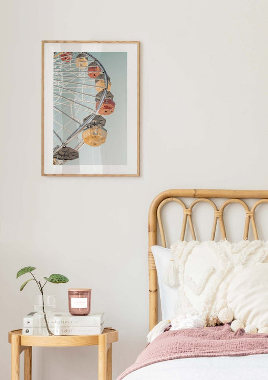 Colourful Ferris Wheel Poster