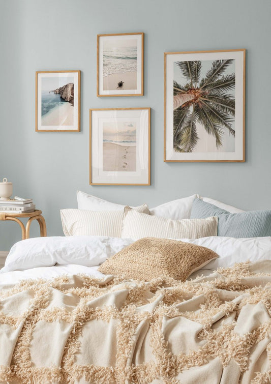 Watercolor sea turtle poster for nursery and home wall decor.