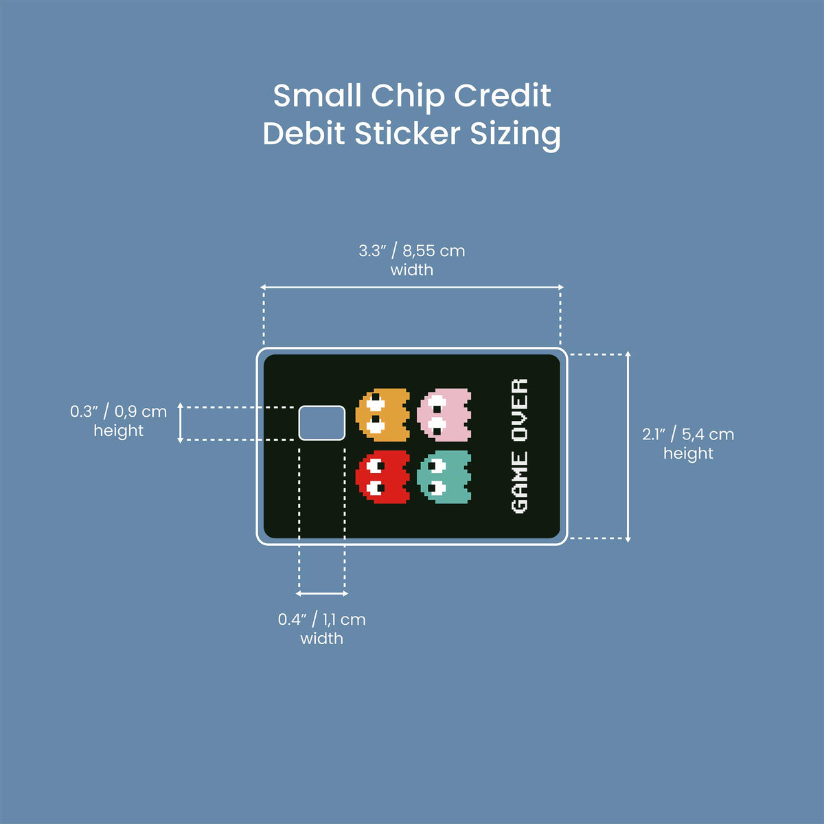 Pacman - Premium Vinyl Credit Card Skin Cover by Wonderwallsboutique
