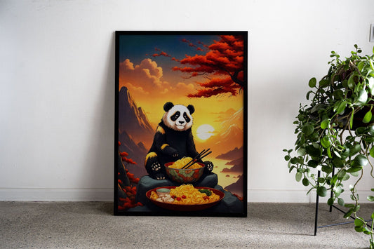 panda ramen japan Asian Style Poster | Wall A rt for Home & Office | High-Quality Print