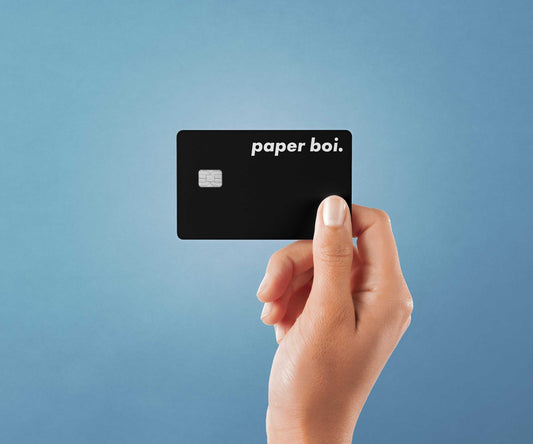Watercolor paper boi design | credit card sticker | small chip | credit card skin for nursery and home wall decor.