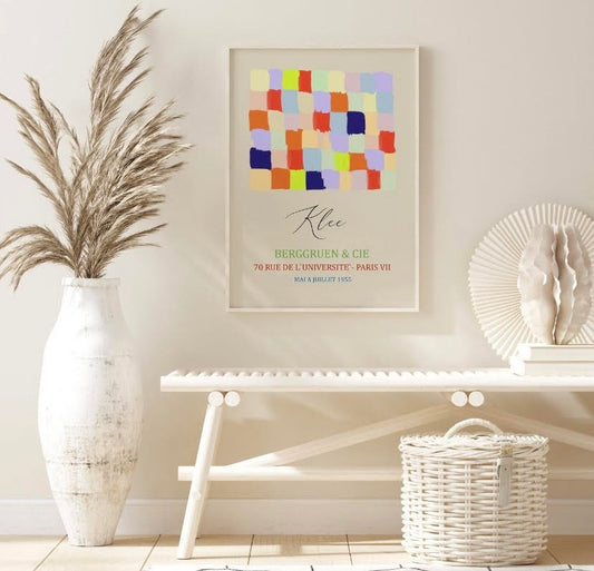 Paul Klee Colorful Squares Print: Mai A Juillet