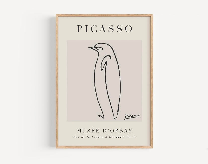 Pablo Picasso Penguin Artwork Print