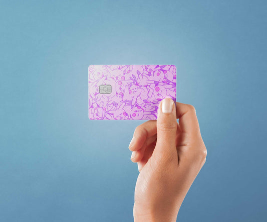 Watercolor pikapolypse design | credit card sticker | small chip | credit card skin for nursery and home wall decor.