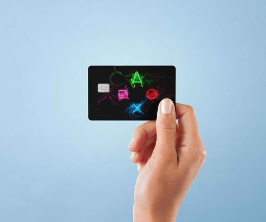 Playstation Controlls - Premium Vinyl Credit Card Skin Cover by Wonderwallsboutique