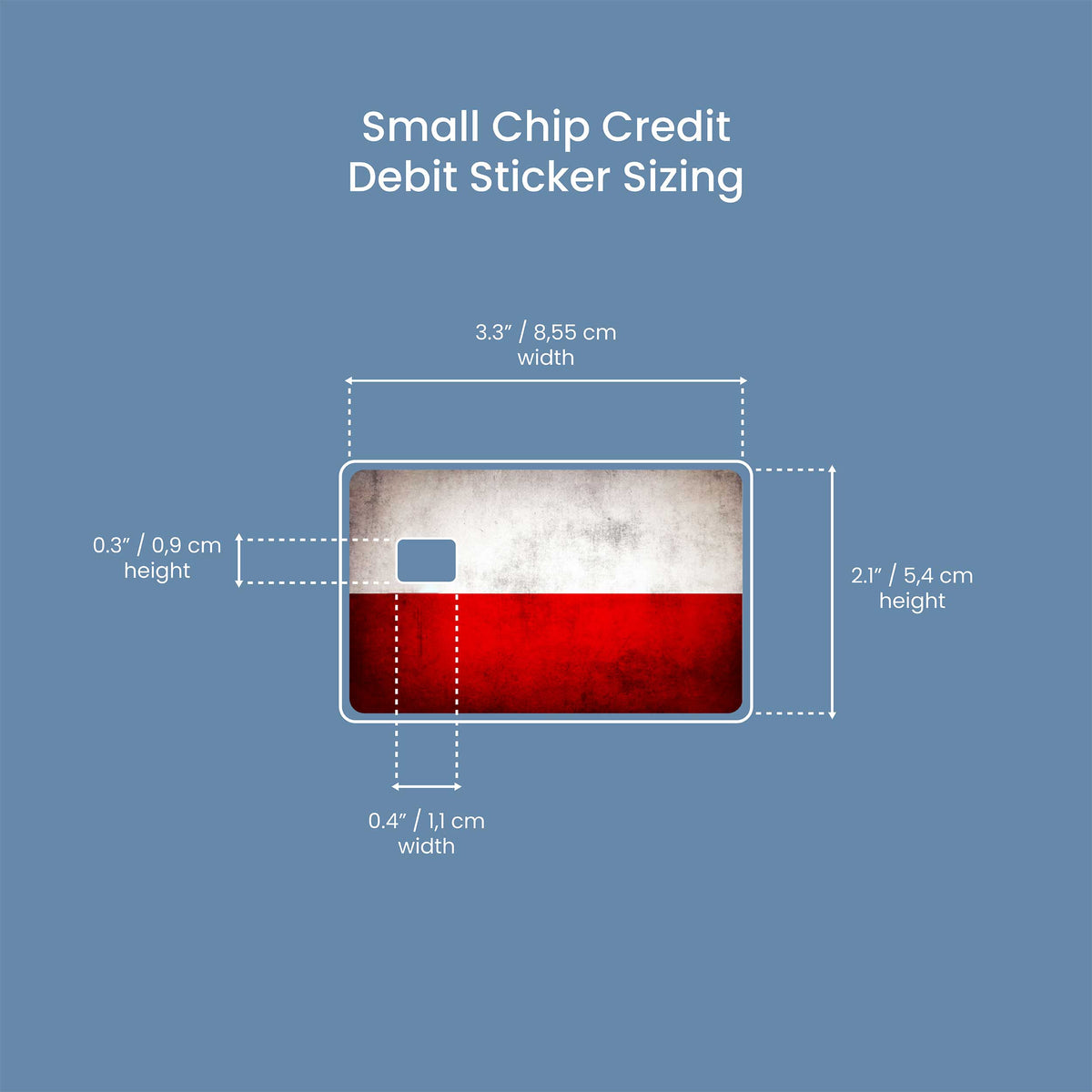 Poland Retro - Premium Vinyl Credit Card Skin Cover by Wonderwallsboutique