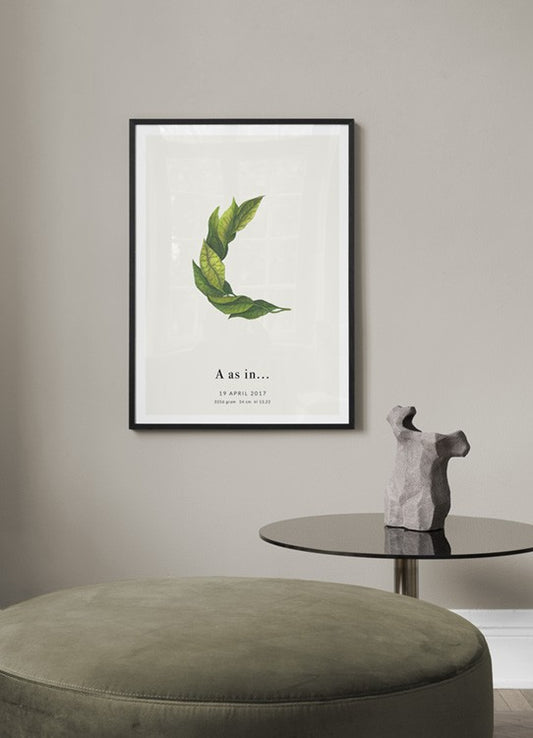 Botanic Letter C Personal Poster