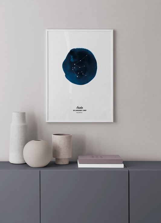 Zodiac Sign Aquarius Personal Poster
