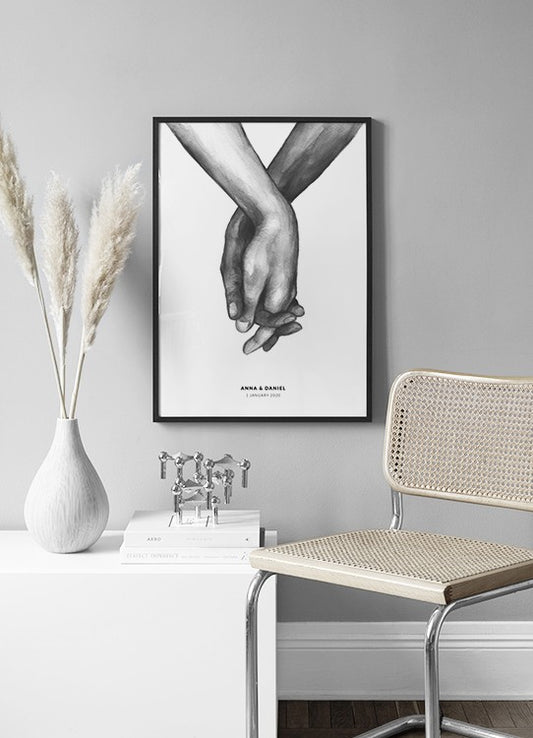 Watercolor Hands Personal Poster