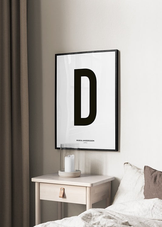 My Letter D Personal Poster