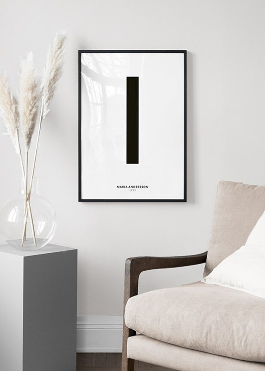 My Letter I Personal Poster