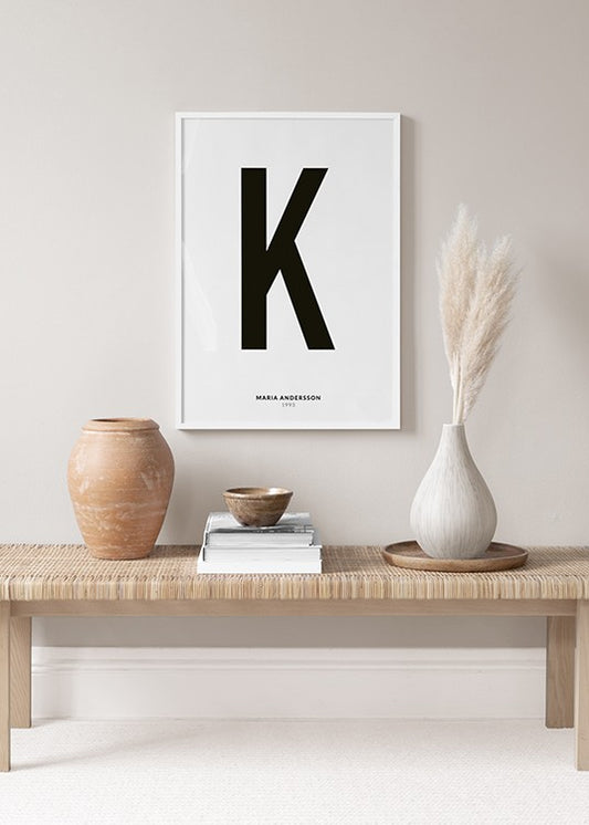 My Letter K Personal Poster