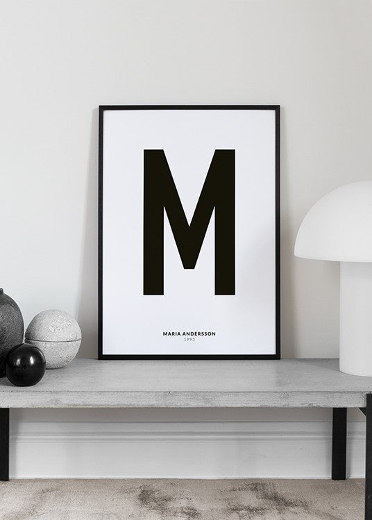 My Letter M Personal Poster