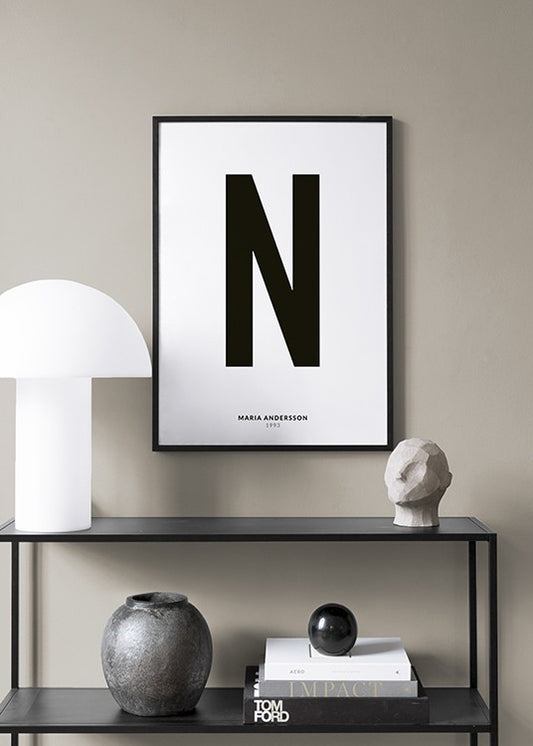 My Letter N Personal Poster