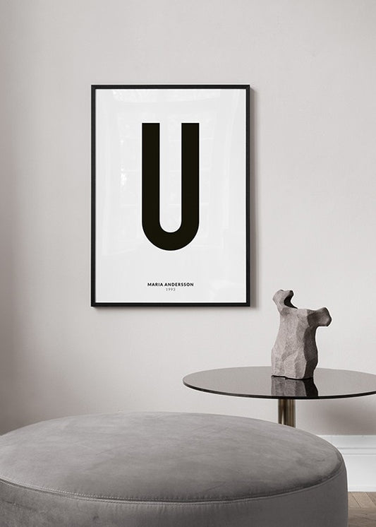 My Letter U Personal Poster