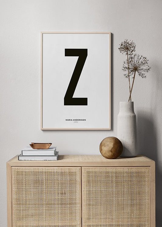 My Letter Z Personal Poster